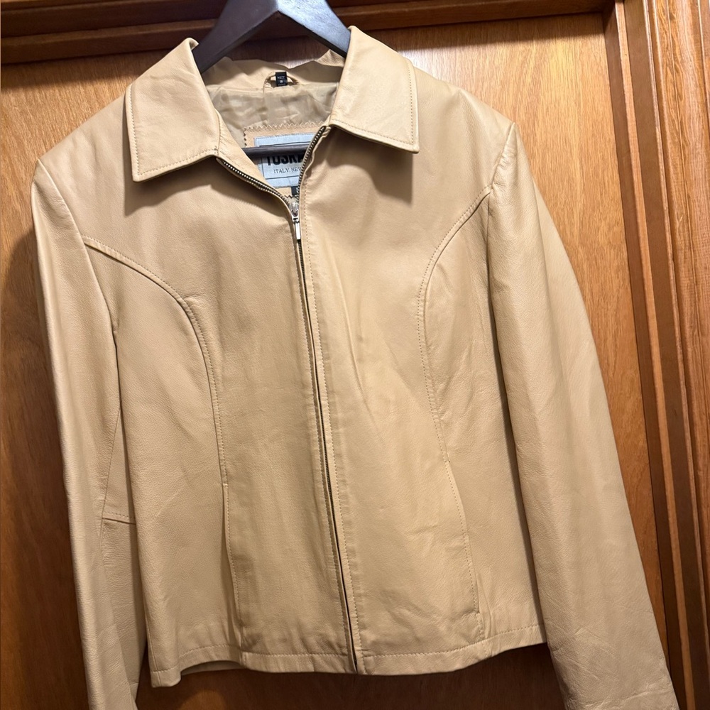 Tuscany Women's Tan Leather Jacket